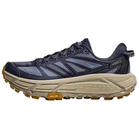 HOKA ONE ONE Mafate Speed 2 Comfortable Anti-Slip Wear-Resistant Low-Top Casual Shoes Unisex Blue Brown