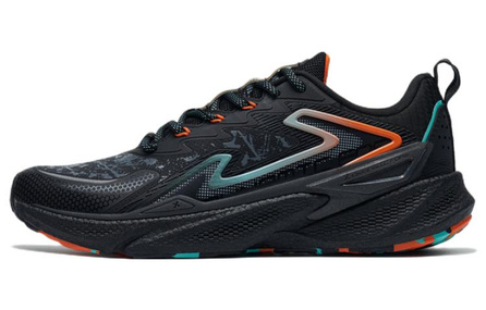 XTEP Cushioned Wear-Resistant Lightweight Low-Top Running Shoes Men's Black Marmalade Color