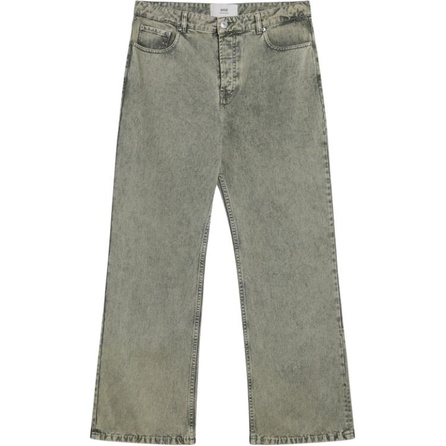 AMIPARIS Faded Effect Wide-Leg Jeans Men's Laurel Green