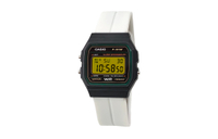 CASIO Custom Series Green Resin Case F-91WM-3A Custom 'Sugar Frost Hacker' Quartz Movement Stainless Steel Band Japanese Korean Watch Men's Black Dial Желтое зеркало