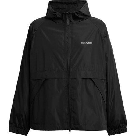 COACH SS26 Drawstring Hooded Zip Long-Sleeve Jacket Coat Men's