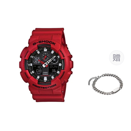 G-SHOCK Iron Man Colorway Unicorn Iron Man Colorway Red Trendy Fashion Quartz Movement Japanese Korean Watch Men's Watch Black Dial