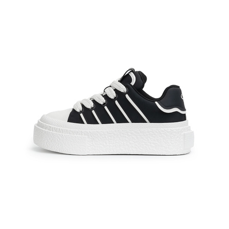 lilbetter Popcorn Foam Simple Versatile Balanced Lightweight Platform Low-Top Chunky Casual Sneakers Unisex