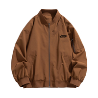 Jeep American Retro Edgy Bomber Casual Loose Jacket Versatile Cargo Jacket Unisex Апельсиновый кофе
