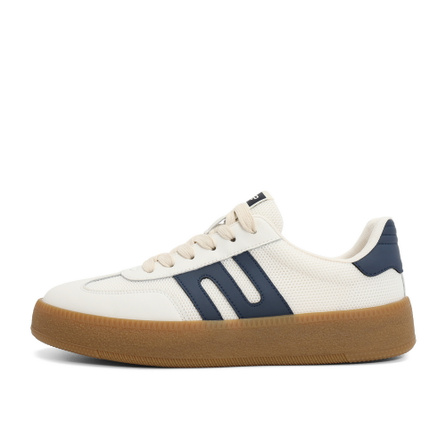 BELLE Abrasion-Resistant Slip-Resistant Low-Top Skateboard Shoes Men's White/Blue White/Green