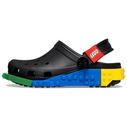 Crocs x LEGO Round Toe Thick Sole Clog Unisex Black