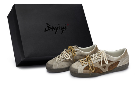 [Custom Sneakers] Mizuno CT CLUB 811 Manufacture Kusaki Yayoi Special Box Retro Maillard Miu Series Laser Engraving Low-Top Skate Shoes Unisex