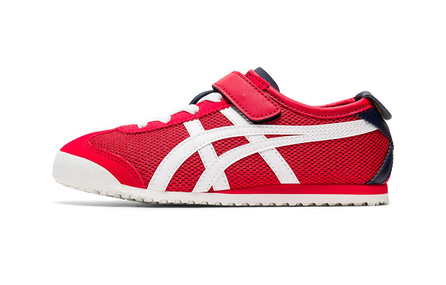 Onitsuka Tiger MEXICO 66 PS Anti Slip Wear Resistant Low Top Sports Casual Shoes Red Children Aged 3 7 Years Old