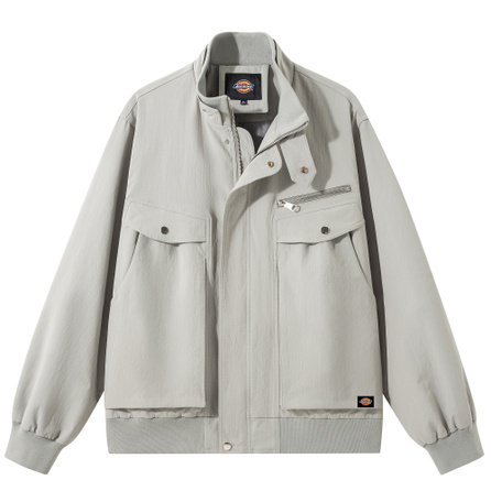 Dickies American High Street Cleanfit Aviator Pocket Workwear Diagonal Cut Zip Functional Loose Fashion Trendy Jacket Autumn Winter Retro Commute Casual Short Stand Collar Coach Versatile Genderless Harrington Jacket Unisex