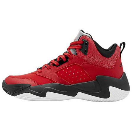 Jordan Comfortable Cushioned Slip-Resistant Low-Top Basketball Shoes Men's Red Black