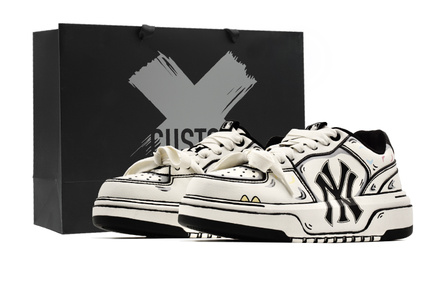 MLB Chunky Liner Skateboard Shoes Unisex Low-Top Black