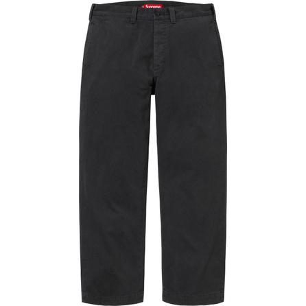 Supreme FW25 Chino Pant Embroidered Pattern Twill Loose Casual Pants Unisex
