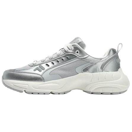 FILA FUSION FUSION Collection Cushioned Slip-Resistant Low-Top Casual Shoes Men's Silver