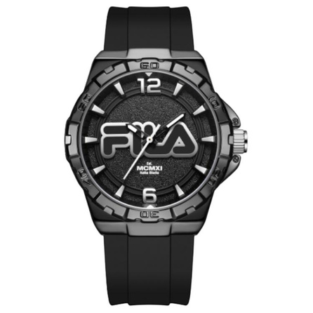 FILA Watch Quartz Movement Black Dial Unisex 3D Luminous Simple Fashion