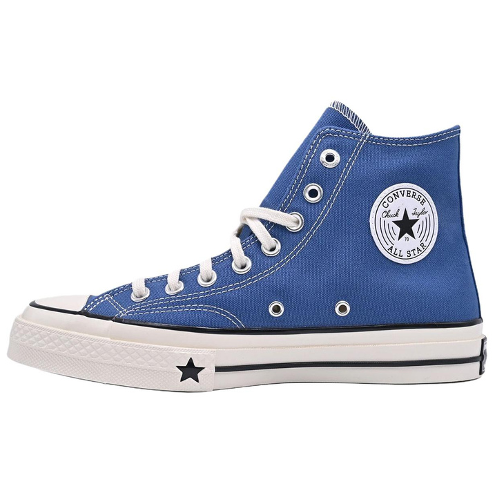 Converse CHUCK 70 X Lightweight Versatile Sports High-Top Canvas Shoes Unisex Soft Mist Blue