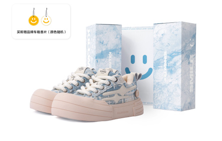 KILLWINNER 'Smile Life' Collection Abrasion-Resistant Low-Top Skateboard Shoes Unisex Blue