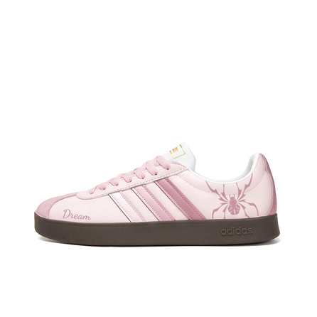 [Custom Sneakers] adidas neo VL Court 2.0 Nine Glaze Trendy Versatile Slip-Resistant Wear-Resistant Low-Top Sneakers Unisex White Pink