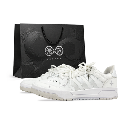 [Custom Sneakers] adidas ENTRAP Infinite Creation Silver Day Versatile Comfortable American Campus Style Premium Niche Fashion Vintage Lightweight Low-Top Skate Shoes Unisex Silver White