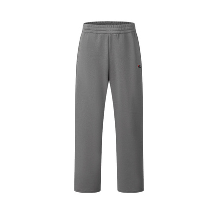 FILA TENNIS Simple Fashion Classic Retro Tennis Comfortable Versatile Loose Knit Casual Pants Men's Dark Reef Gray