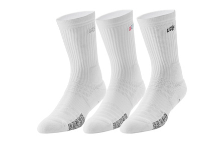 UZIS Nova 2.0 Series Basketball Socks Mesh Breathable Moisture-Wicking Anti-Slip Long Towel Bottom Unisex 3-Pack