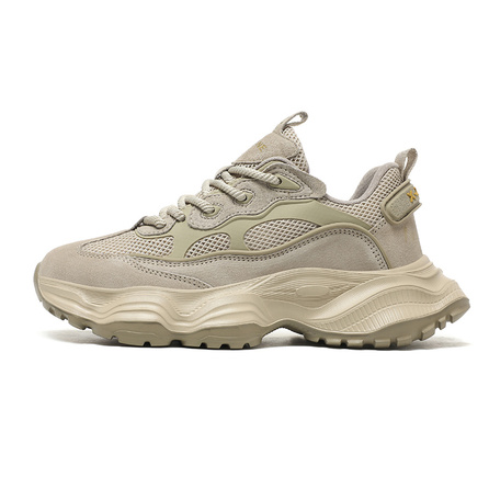 X-ZONE Breathable Impact-Resistant Lightweight Height Increasing Low-Top Chunky Sneakers Men's