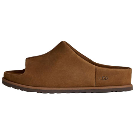 UGG Otzo Simple Slip-On Rubber One-Strap Sandals Men's Dark Brown