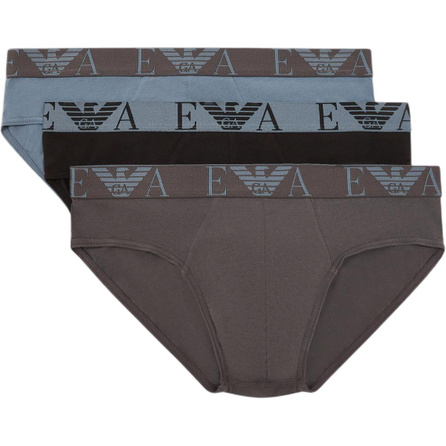 EMPORIO ARMANI Three-pack Of Briefs With Bold Monogram Logo