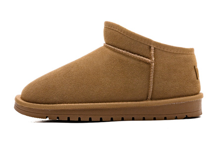 Warrior Wear-Resistant Slip-Resistant Short Snow Boots Unisex Brown
