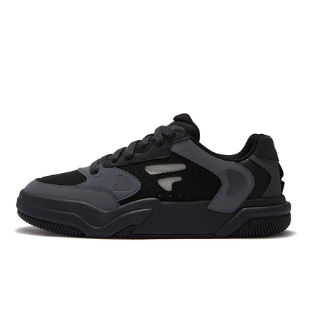 FILA FUSION GRIND Skate Shoes Versatile Daily Wear Wear-Resistant Low-Top Skateboard Shoes Men's Black Gray