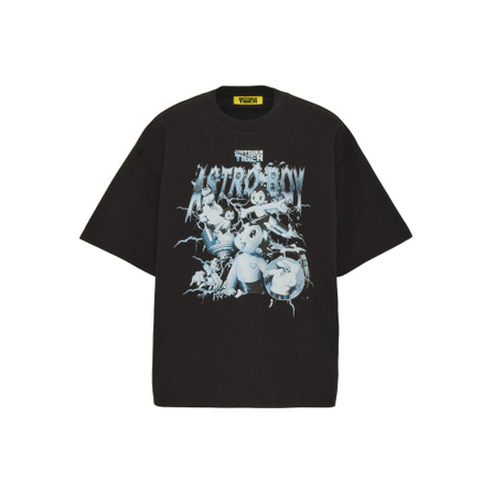Onitsuka Tiger DENIVITA ASTROBOY OVERSIZED GRAPHIC T Comfortable Fashion Short Sleeve T-Shirt Men's Black