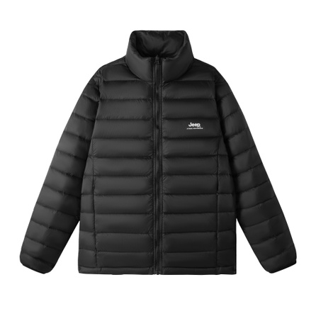 Jeep Premium Outdoor Mountain Style Lightweight 90 Down Warm Ribbed Inner Liner Daily Commute Portable Packable High Loft Light Warm Down Jacket Unisex