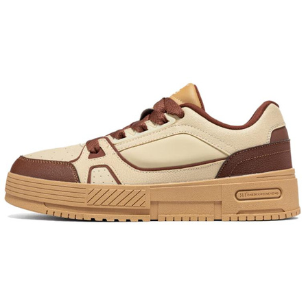 361° Black Chocolate Comfort Minimalist Slip-Resistant Cushioned Wear-Resistant Low-Top Skate Shoes Men's Brown