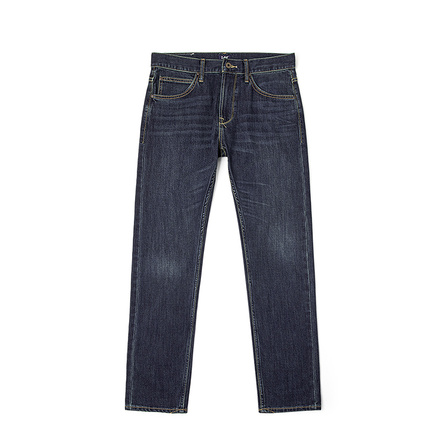 Lee Simple Casual Comfortable Fashion Versatile Tapered Jeans Men's Dark Blue