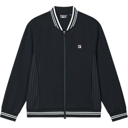 FILA ARCHIVE Brand Logo Fashion Casual Knit Long Sleeve Jacket Men's Legend Blue
