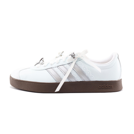 [Custom Sneakers] adidas neo Vl Court Classic 'Mermaid Tears' Gentle Girly Sweet Ballet Style Low-Top Skate Shoes Unisex Light Cyan