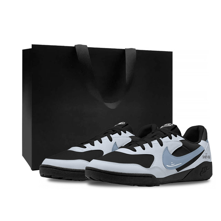 Custom SneakersNike Terra Manta Black White Ice Realm Gift Bag Version Lightweight Trendy Retro Versatile Simple Cushioning Anti-Slip Wear-Resistant Breathable Low-Top Lifestyle Shoes Unisex Black Blue