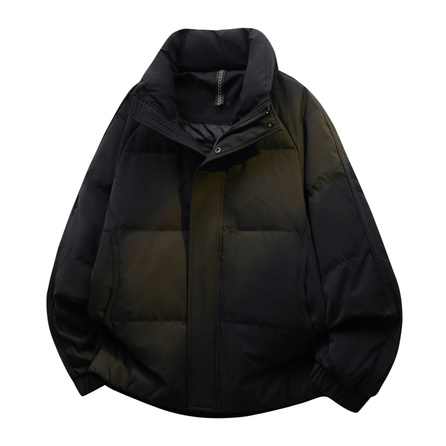 Jeep Casual Series High-End Solid Color Minimalist Cleanfit Comfortable Cold-Resistant Warm Long Sleeve American High Street Retro Loose Casual Commute Thickened Stand Collar Down Jacket Unisex