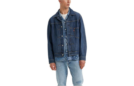 Levis Denim Jackets Men Marine Blue