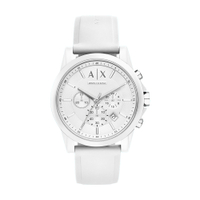 ARMANI EXCHANGEAE Wrist Watch Quartz Movement Silicone Strap White Dial Men's Watches AX1325
