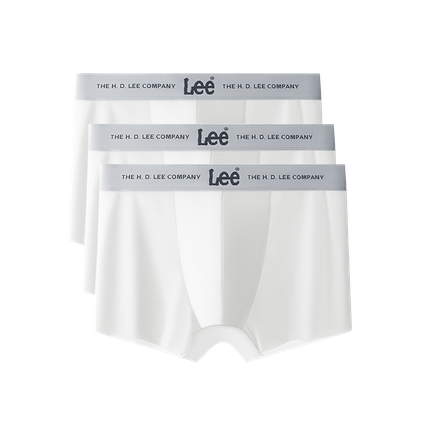 Lee Mint Icy Silk Cooling 10A Grade Antibacterial Mulberry Silk Breathable Boxer Briefs Men's 3-Pack