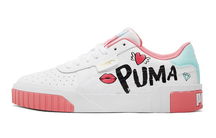 PUMA Cushioning Low Top Skateboard Shoes White Teenagers