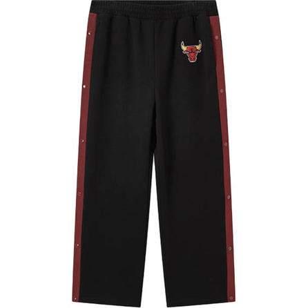 Mitchell & Ness x NBA Chicago Bulls SS25 CNY Series Logo Comfort Fashion Sport Retro Color Block Casual Pants Unisex Black