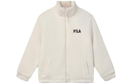 FILA Velvet Jackets Unisex Scallion White