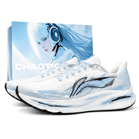 [Custom Sneakers] Li-Ning Chitu 9 Blue Island Gift Bag Edition Chinese Style Fresh Versatile Unique Campus Outdoor Shock-Absorbing Non-Slip Breathable Low-Top Marathon Training Running Shoes Men's Blue