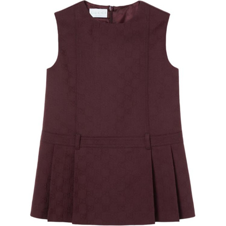 GUCCI Dress FW25 Kids Collection Sleeveless Zip-Up Round Neck Kids
