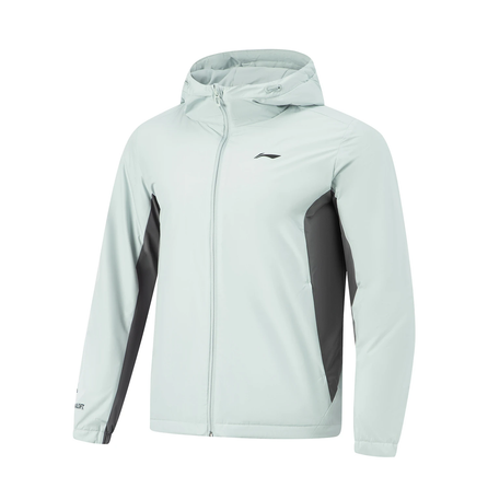 LiNing Fitness Series Fashion Zipper Simple Hooded Casual Short Puffer Jacket Men's