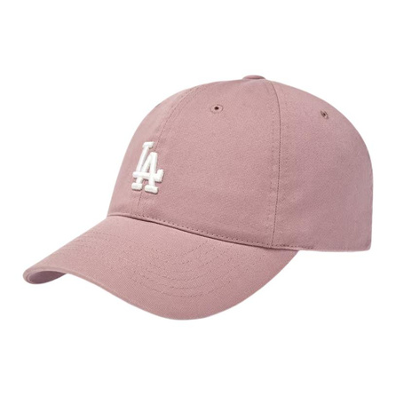 MLB Logo Los Angeles Dodgers Cotton Baseball Cap Unisex Pink