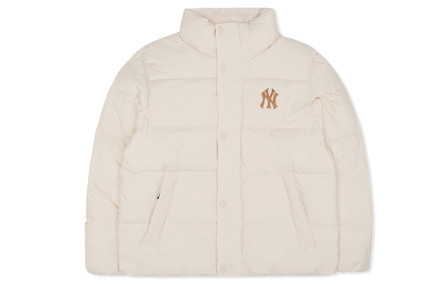 MLB Down Jacket Winter Cropped Unisex Cream