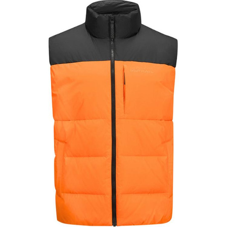Skechers Mountain Outdoor Series Comfortable Stand Collar Warm Fashion Vest Men's Sweet Pepper Orange