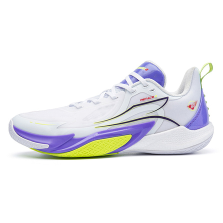 361° Kuang Biao 2 Ignite on Touch Ultra-Light Professional Performance Bounce Breathable Slip-Resistant Low-Top Basketball Shoes Men's White Blue